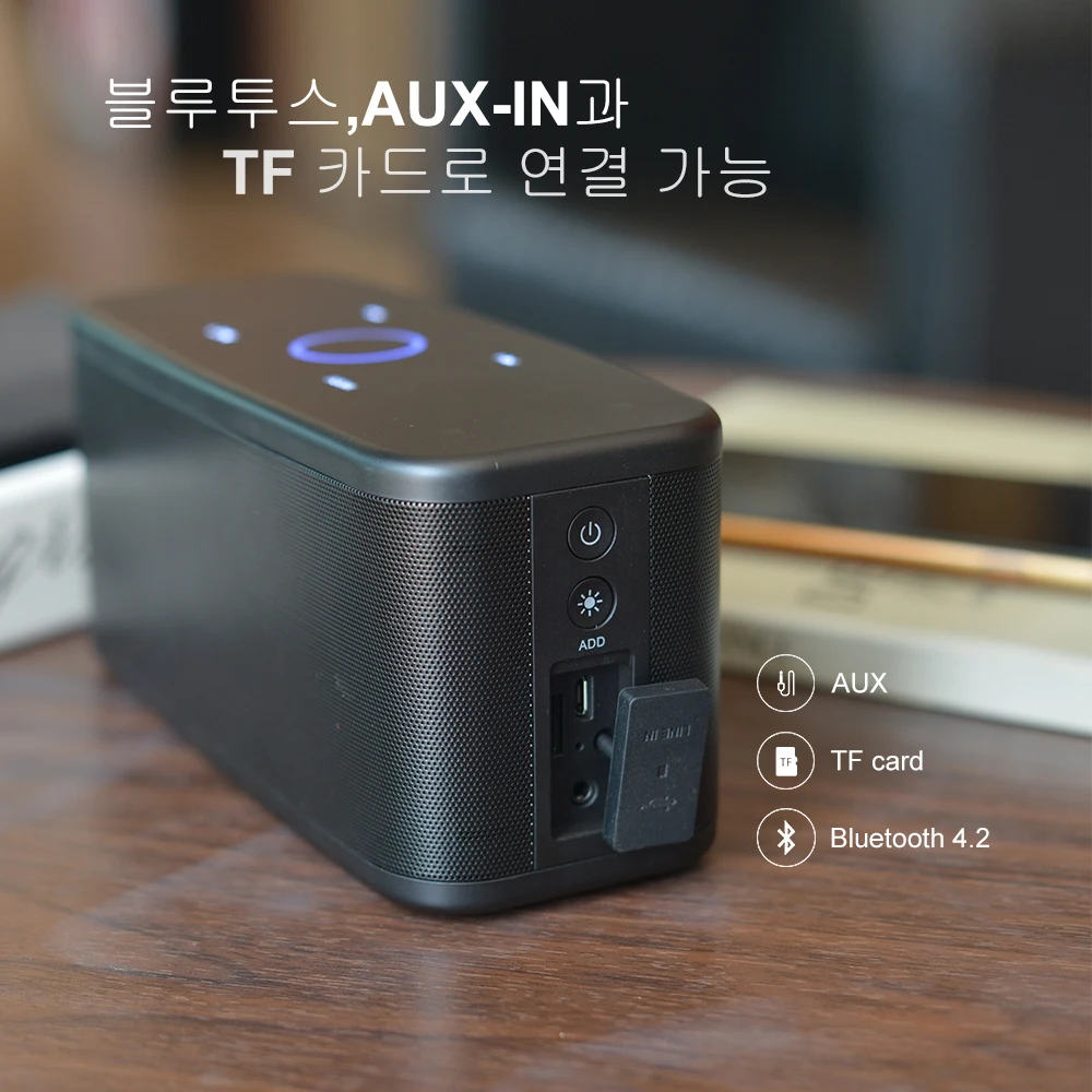 Портативная Bluetooth-Колонка DOSS SoundBox Plus беспроводная стерео колонка с глубокими