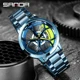 SANDA Men Design Rim Wheel Watch Super Car Rim Wheel Waterproof Creative Stainless Steel Men Watch Relogio Masculino Other Image