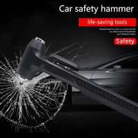 car safety hammer winadow hammer life auto emergency escape rescue tools seatbelt cutter window punch glass breaker long handle