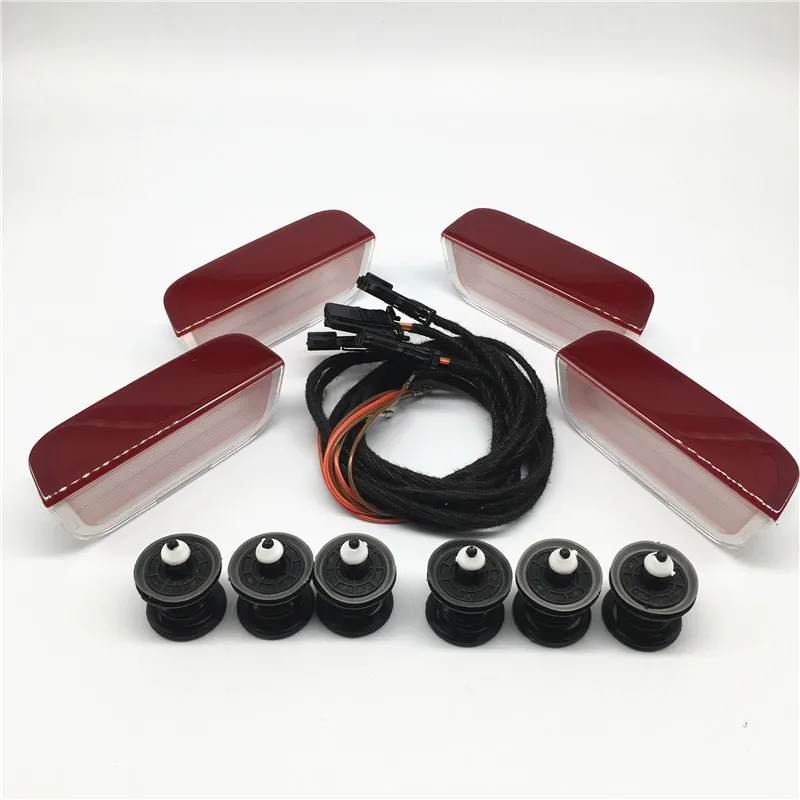 Интерьер автомобиля светильник светодиодный Двери Панель Предупреждение жгута