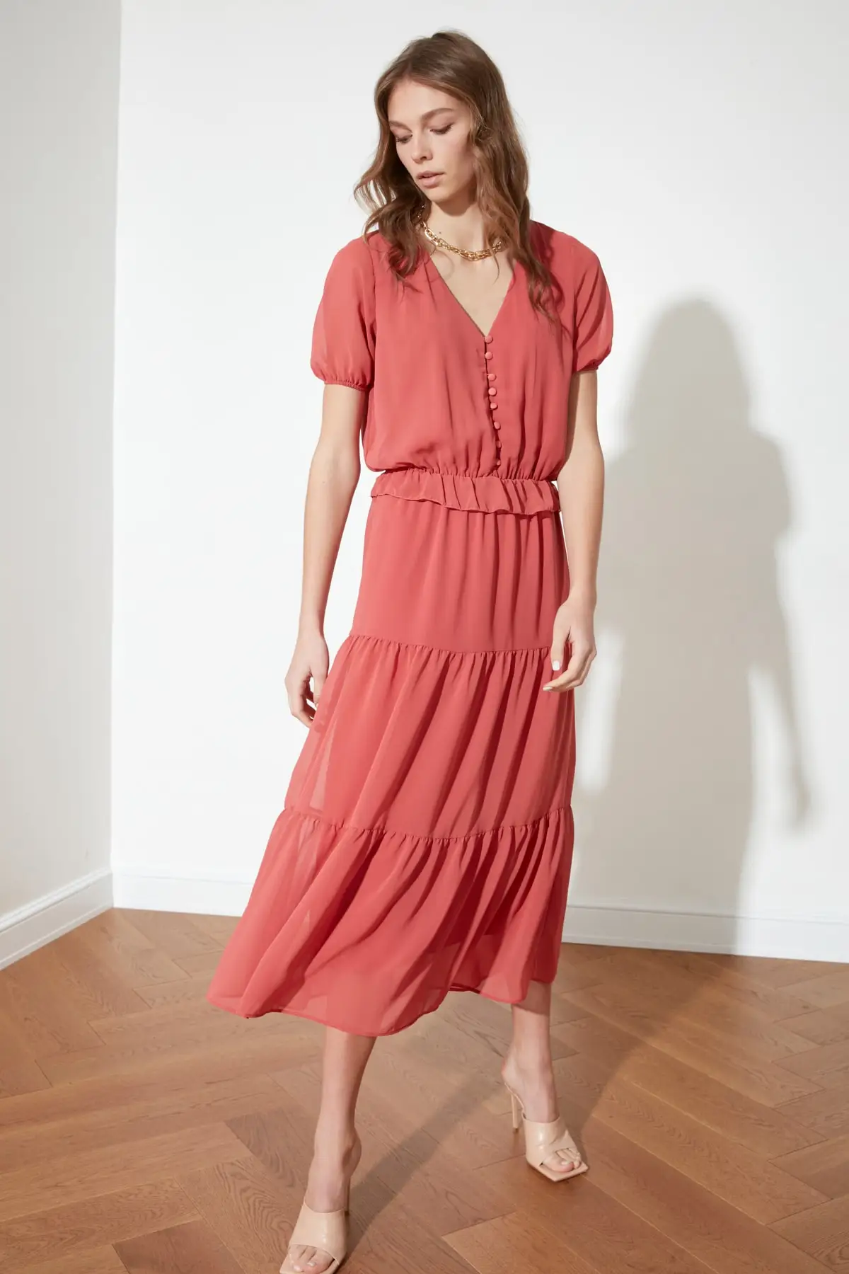 

Trendyol Button Detail Dress TWOSS21EL1175