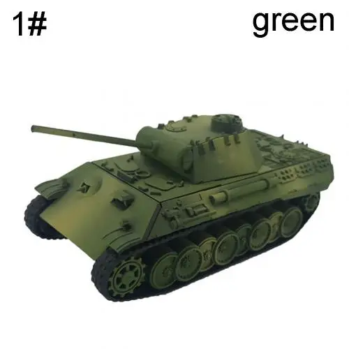 Green Panther Tank 1/72 Немецкий тигр пантера Танк модель DIY Собранные Детские пазлы Модель Набор для обучения используется домашний декор положить на стол - Цвет: Green Panther Tank