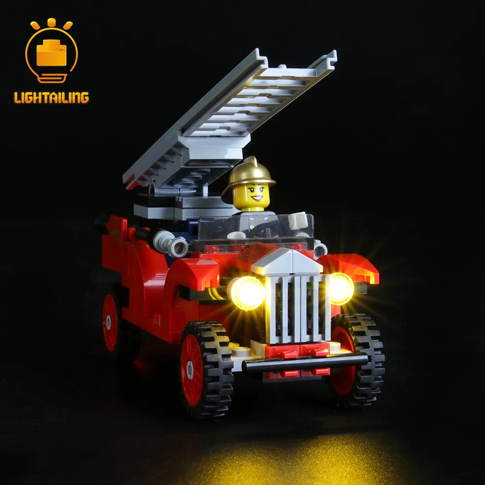 LIGHTAILING светодиодный светильник набор для создателя зимней деревенской пожарной станции светильник ing набор совместим с 10263(не включает модель