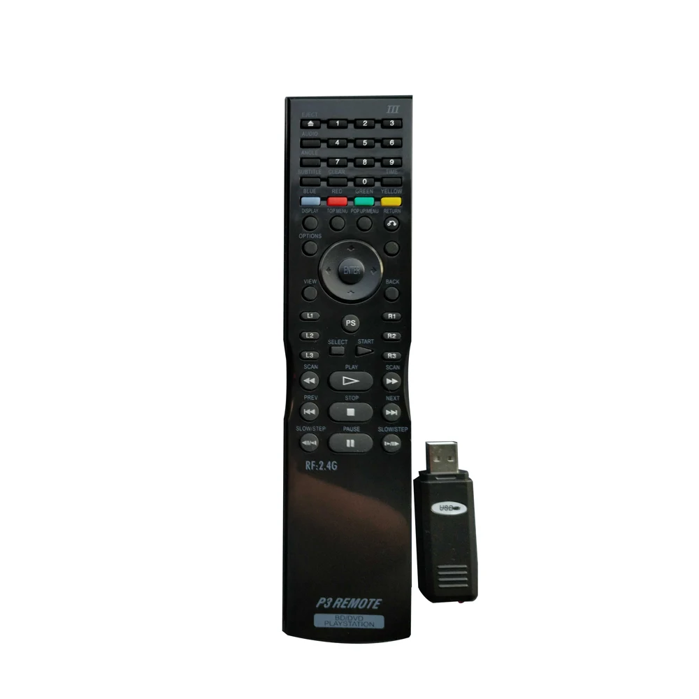 

High quality Wireless 2.4Ghz For PS3 SLIM P3 BD/BVD RF Multimedia remote game controller with receiver