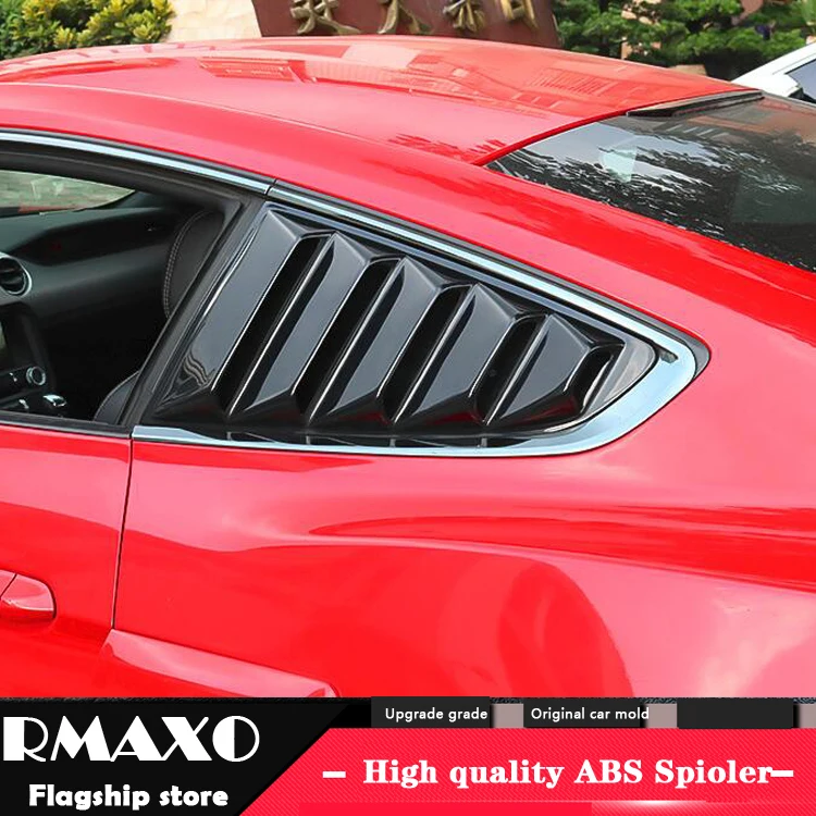 Для Ford Mustang 2016 2019 Sedan ABS затемненная задняя дверь жалюзи рамка подоконник