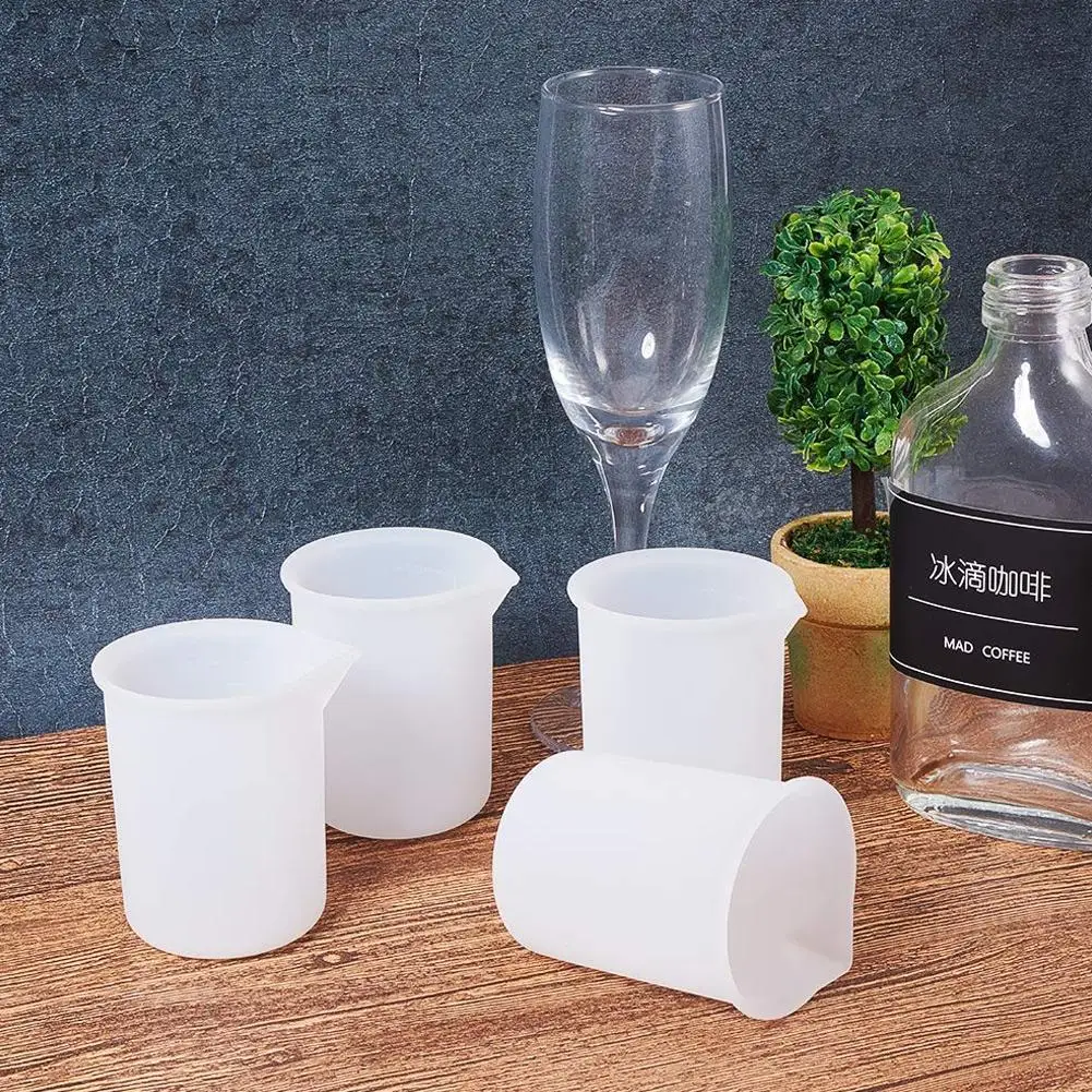 

1Pc 100Ml Disposable Silicone Measuring Cup Diy Handmade Glue Modulation Scale Measuring Cup U3Z2