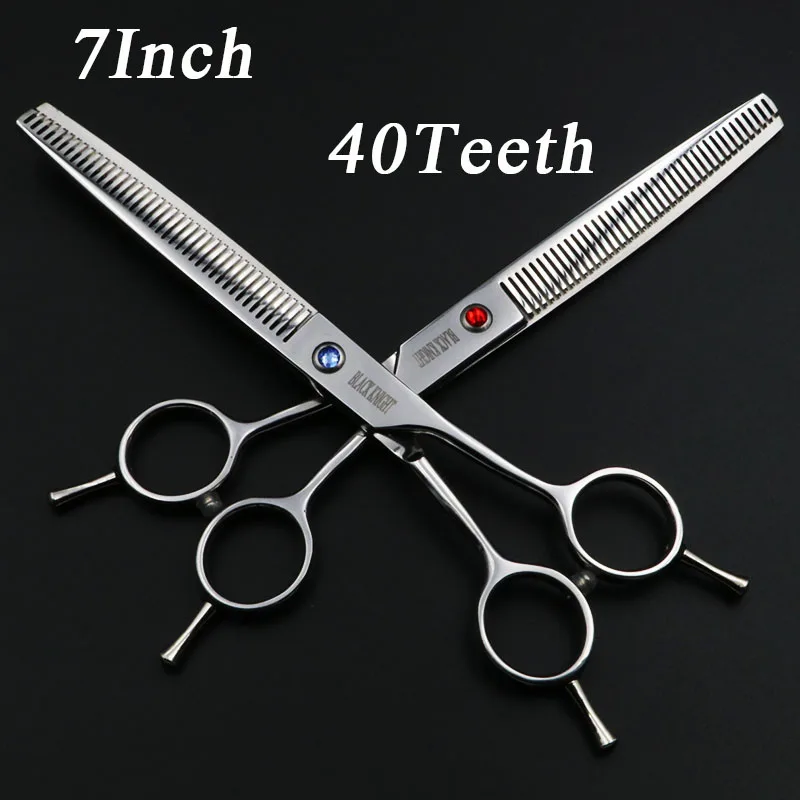 

7 Inch Professional Pet Scissors Dog Cat Grooming Hair Scissors Barber Thinning Shears 40 Teeth
