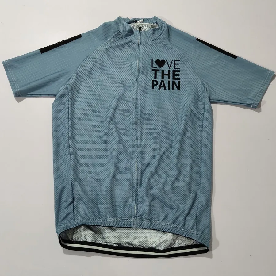 Love the pain triathlon легкий короткий рукав Велоспорт Джерси и нагрудник шорты