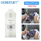 Белые чернила DTF объемом 500 мл, чернила для переноса ПЭТ-пленки для прямого переноса пленочного принтера для печати DTF, пленочная печать и переноса ПЭТ-пленки