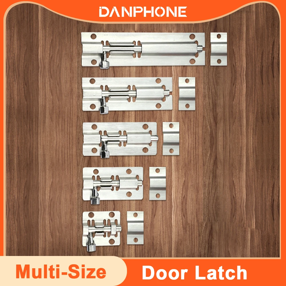 

DANPHONE Silver Barrel Bolt 2/3/4inch Stainless Steel Door Latch Hardware for Home Hardware Gate Safety Door Bolt Latch Lock