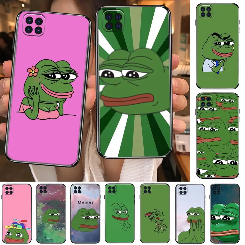 

PUNQZY Funny The Frog Face Cry Happy Couple Charcter Phone Case For Motorola Moto G5 g 5 G 5GCover cases covers smiley luxury