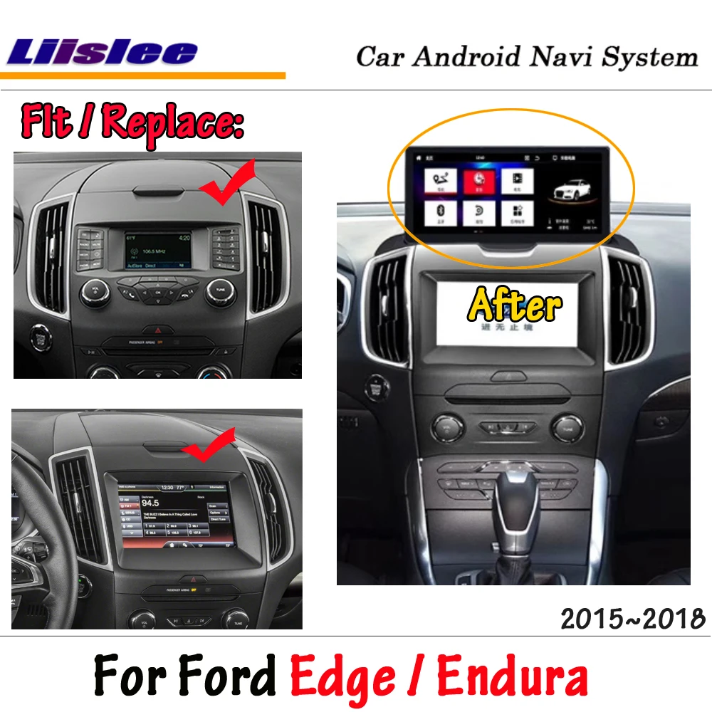 Android 8 1 для Ford Edge / Endura 2015 ~ 2018 автомобильный стерео экран радио Carplay GPS навигация