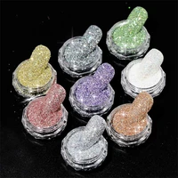 1box shiny diamond nail acrylic powder dust laser holographic reflective nail glitter fine pigment nail art decorations supplies
