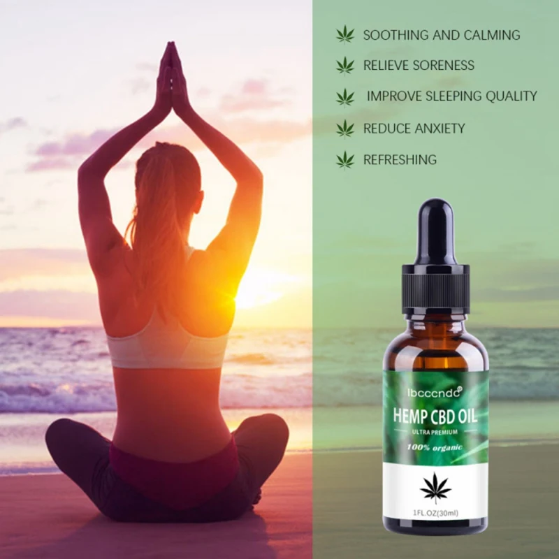 Конопляное масло массажное масло успокаивает давление боль улучшает сон соскабливание ног ванна Ароматерапия масло