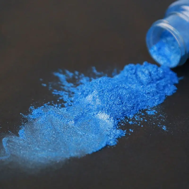 

10 Colors Sea Blue Mica Powder Pearl Pigment Epoxy Resin Colorant Cosmetic Grade Make up Soap Making Pearl Color Dye Kit