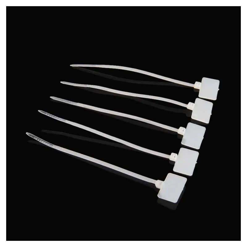 100 шт. почтовые стяжки для записи на Ethernet RJ45 RJ12 кабель питания этикетка|Кабельные