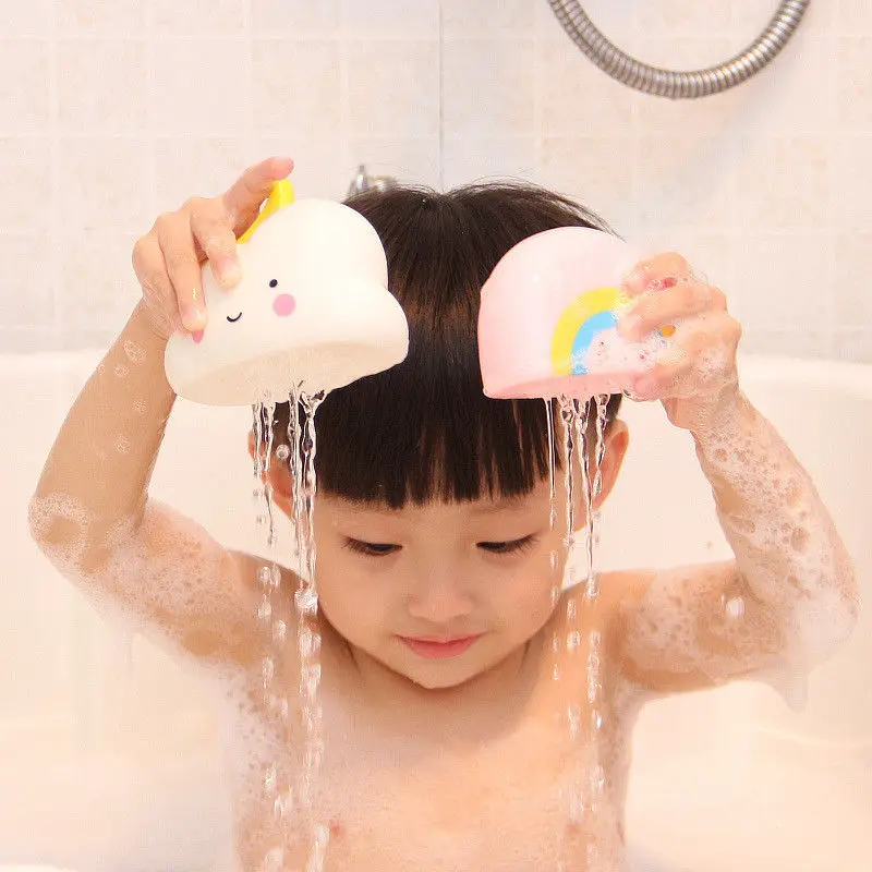 Милые детские Игрушки для ванны инструмент разбрызгивания воды облака душ