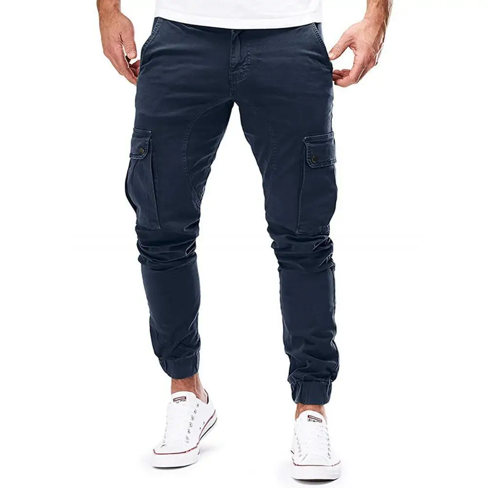 Фото Облегающие леггинсы спортивные штаны для бега мужские Модные эластичные