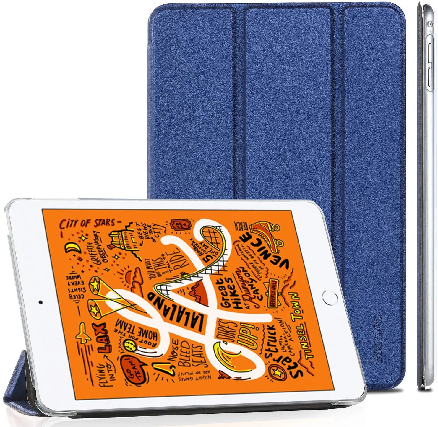 

Чехол EasyAcc для iPad Mini 5-го поколения, ультратонкий легкий Чехол-подставка с прозрачной матовой задней крышкой для Apple