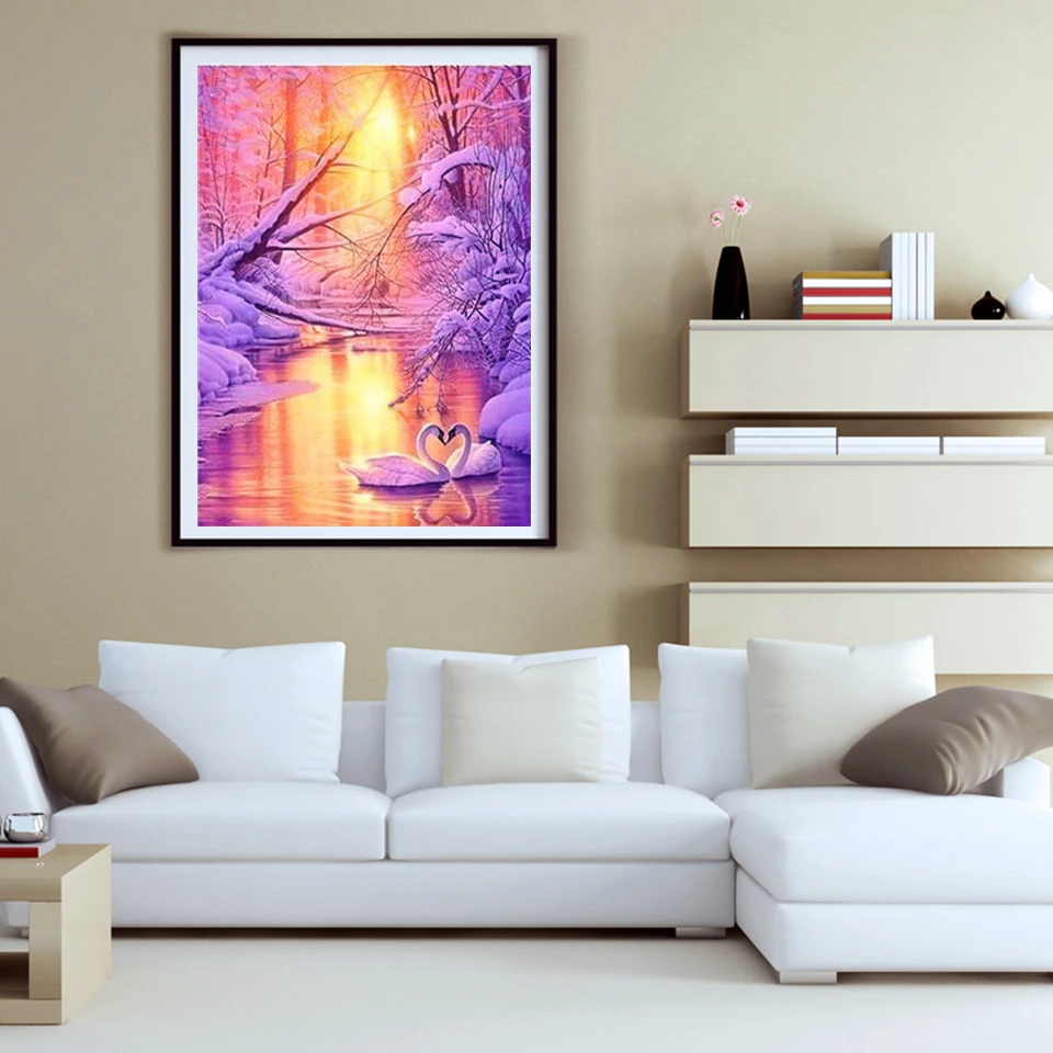 AZQSD раскраска для взрослых по номерам акриловая краска животных на холсте наборы