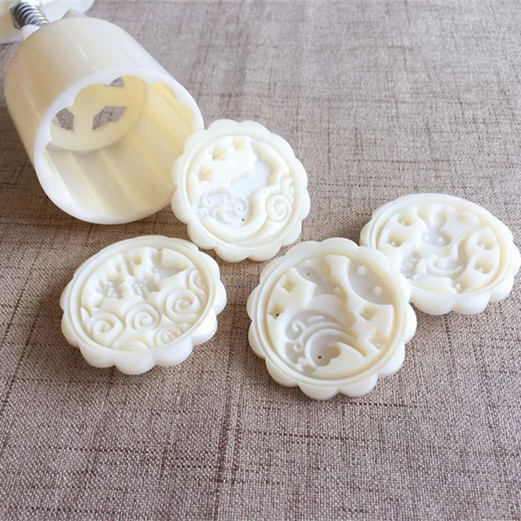 Форма moonторт цветок фестиваль середины осени Ручной пресс выпечка 3D