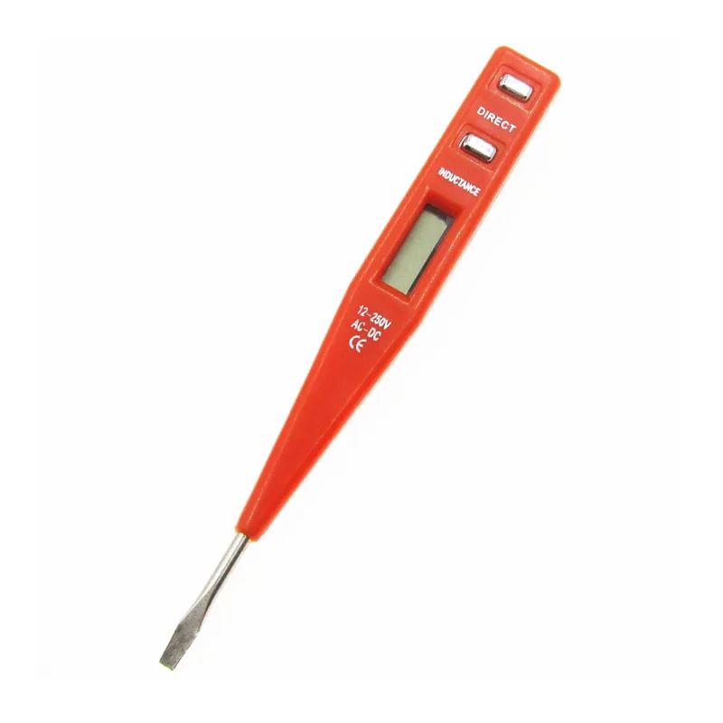 AC DC Digital Test Pencil Multi-Sensor Electrical LCD Display Voltage Detector Pen Random Color | Электроника