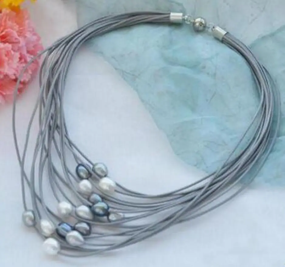 Бесплатная доставка женские благородные ювелирные изделия белый жемчуг и синий