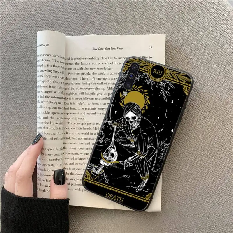 

Tarot Skull Faith Phone Case For Samsung galaxy S 9 10 20 A 10 21 30 31 40 50 51 71 s note 20 j 4 2018 plus