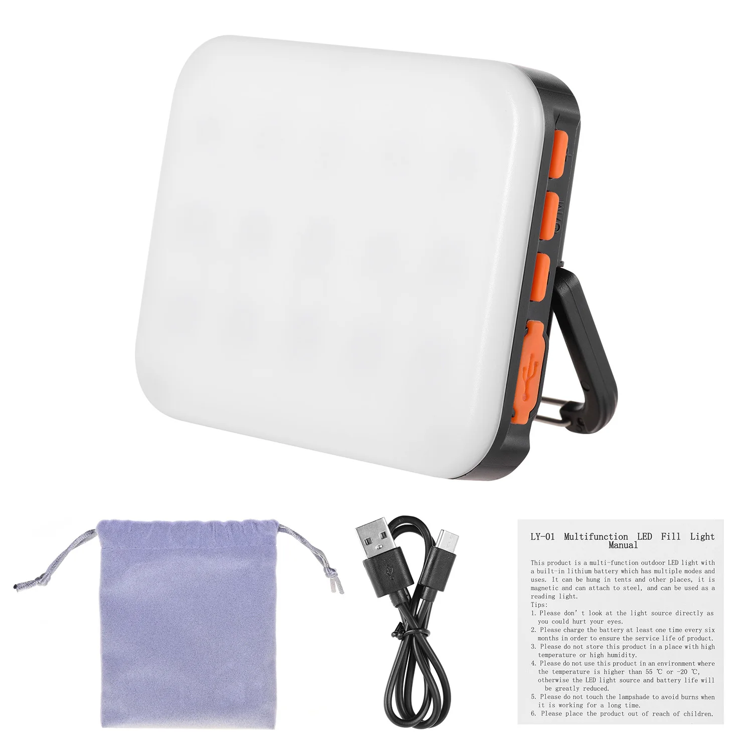 Многофункциональная СВЕТОДИОДНАЯ лампа для селфи со встроенным аккумулятором