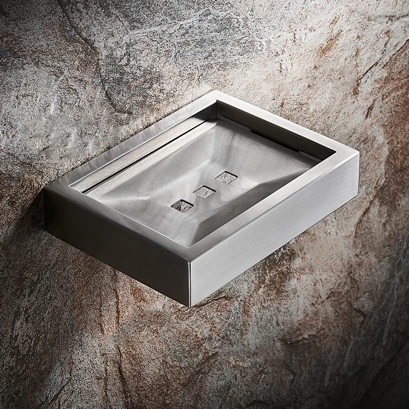 Настенный самоклеящийся мыльница без бурения ящик для хранения Полка Ванная