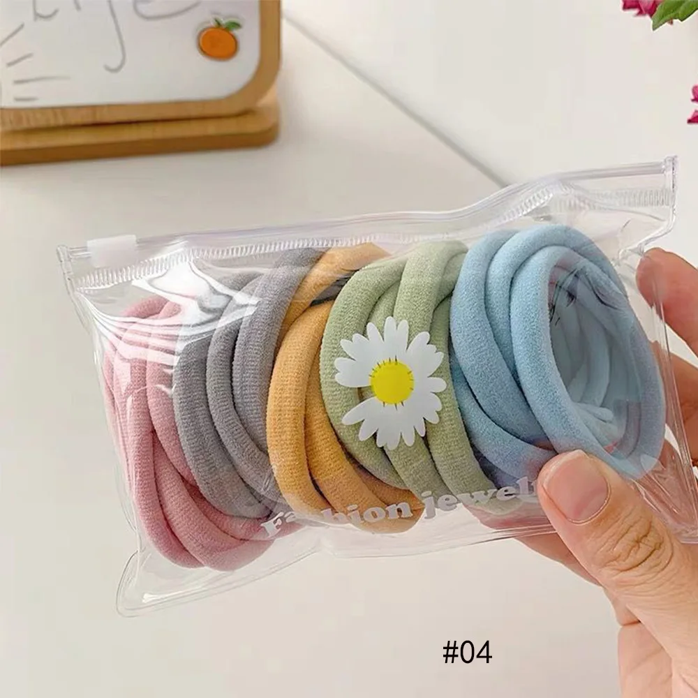 

25pcs/bag Fashion Simple Candy Color Solid Rubber Bands Women Girls Lovely Elastic Hair Bands Hair Rope Sweet Hair Accessories