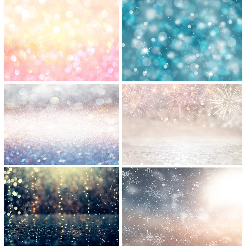 

Vinyl Abstract Bokeh Photography Backdrops Glitter Facula Light Spot Photo Background Studio Photocalls Props 211025 ZLSY-50