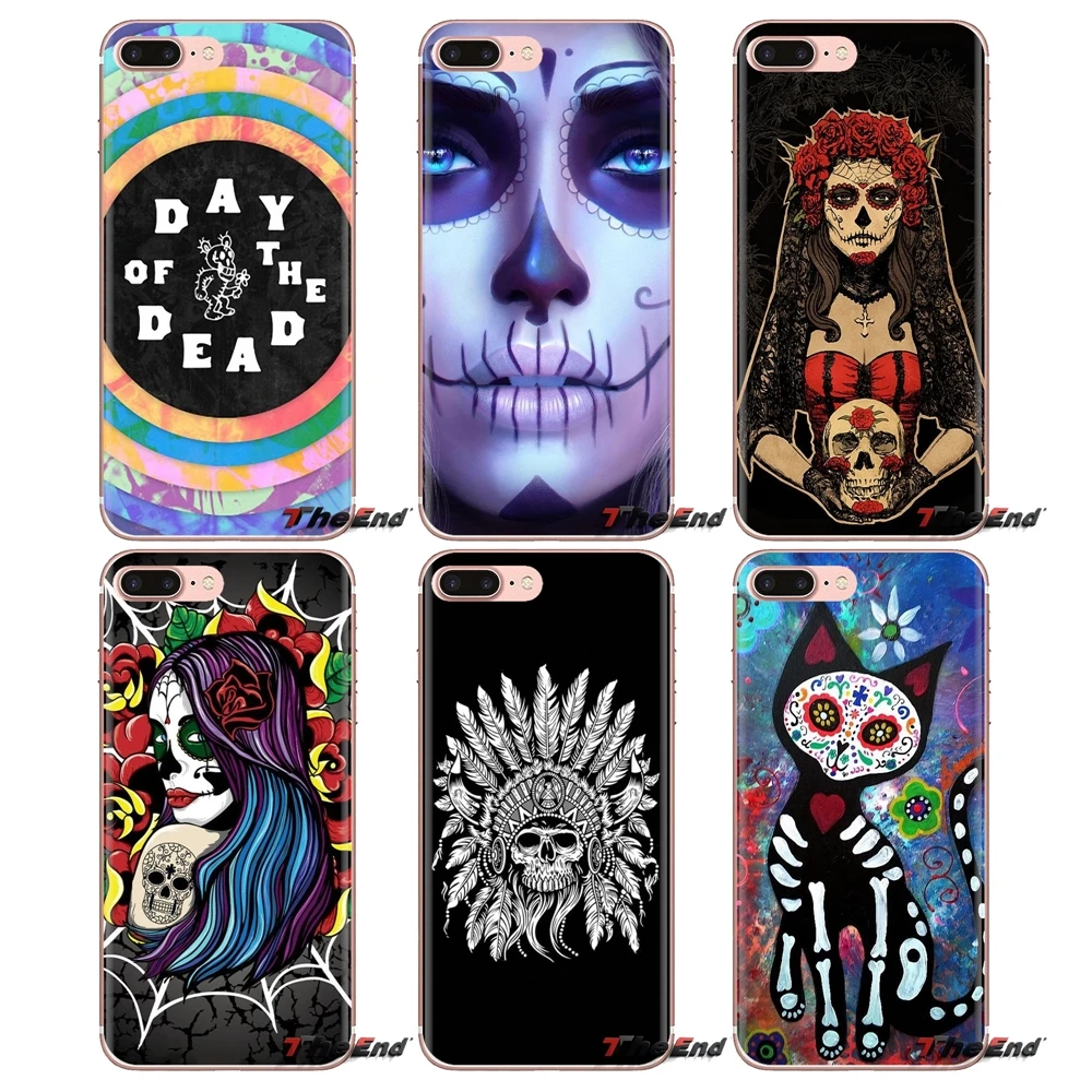 Чехлы для телефонов мексиканский День мертвых татуировок девушка sony Xperia Z Z1 Z2 Z3 Z5