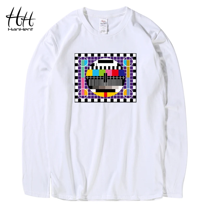 HanHent Test card/модная футболка хлопковые футболки с короткими рукавами и надписью