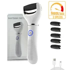 Электрическая пилка для ног, аппарат для педикюра с тремя скоростями, USB-прибор для удаления омертвевшей кожи, мозолей, портативный инструмент для ухода за ногами