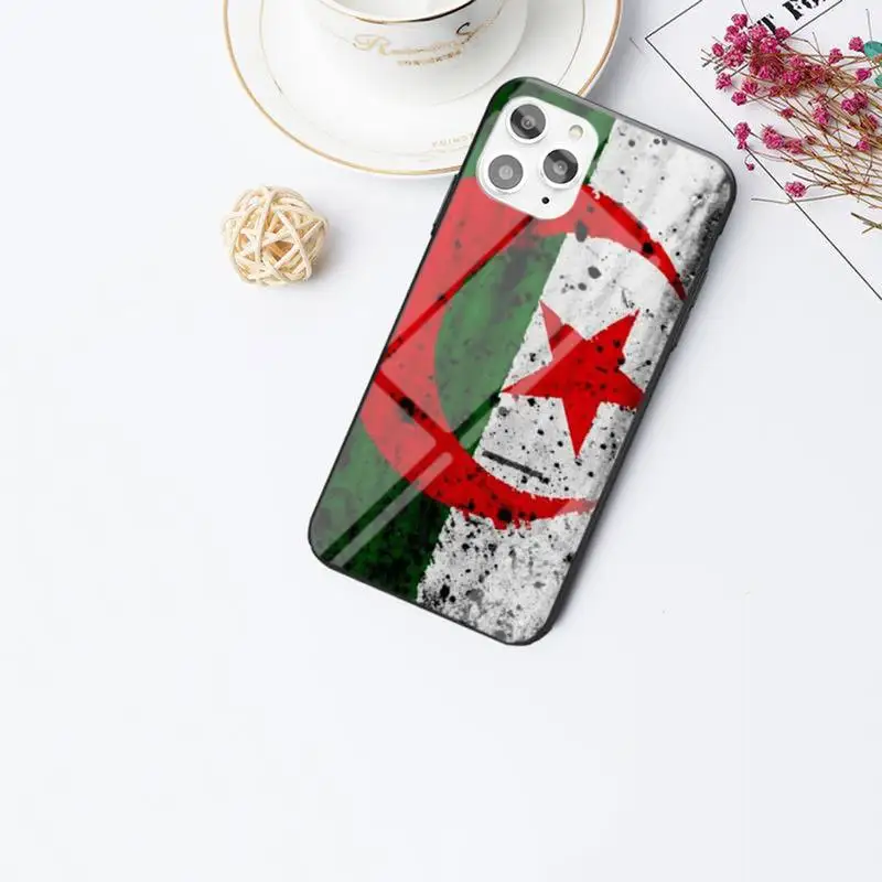 

Algeria National Flag Style Phone Case For IPhone 6 6s 7 8 Plus X Xs Xr Xsmax 11 12 Pro Promax 12mini Tempered Glass