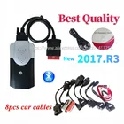 Лучший Obd Obd2 сканер 3 в 1, новый VCI для delicht vd ds150e cdp с Bluetooth 2017R3 R3 с генератором ключей, инструмент для диагностики автомобиля