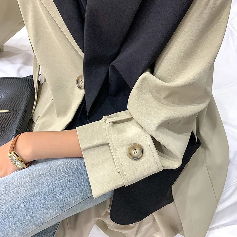 Новинка 2020 Женская Осенняя однотонная ветровка XUXI в Корейском стиле хлопковая