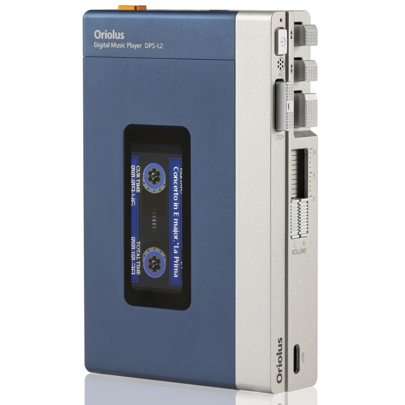 Ориолус DPS-L2 HiFi музыкальный плеер ES9038 Pro Классический дизайн Современные функции Двусторонний Bluetooth 3,5 мм + 3,5 мм + 4,4 мм выход.