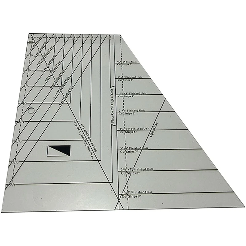 

Quilting Ruler,Acrylic Split Rects Cutting Template Patchwork Ruler,Patchwork Sewing Cutting Craft Ruler DIY Tools