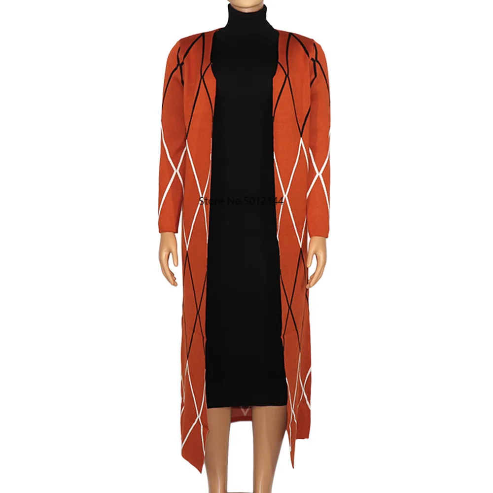 Новинка африканская одежда халаты Дашики модный вязаный свитер костюм с юбкой