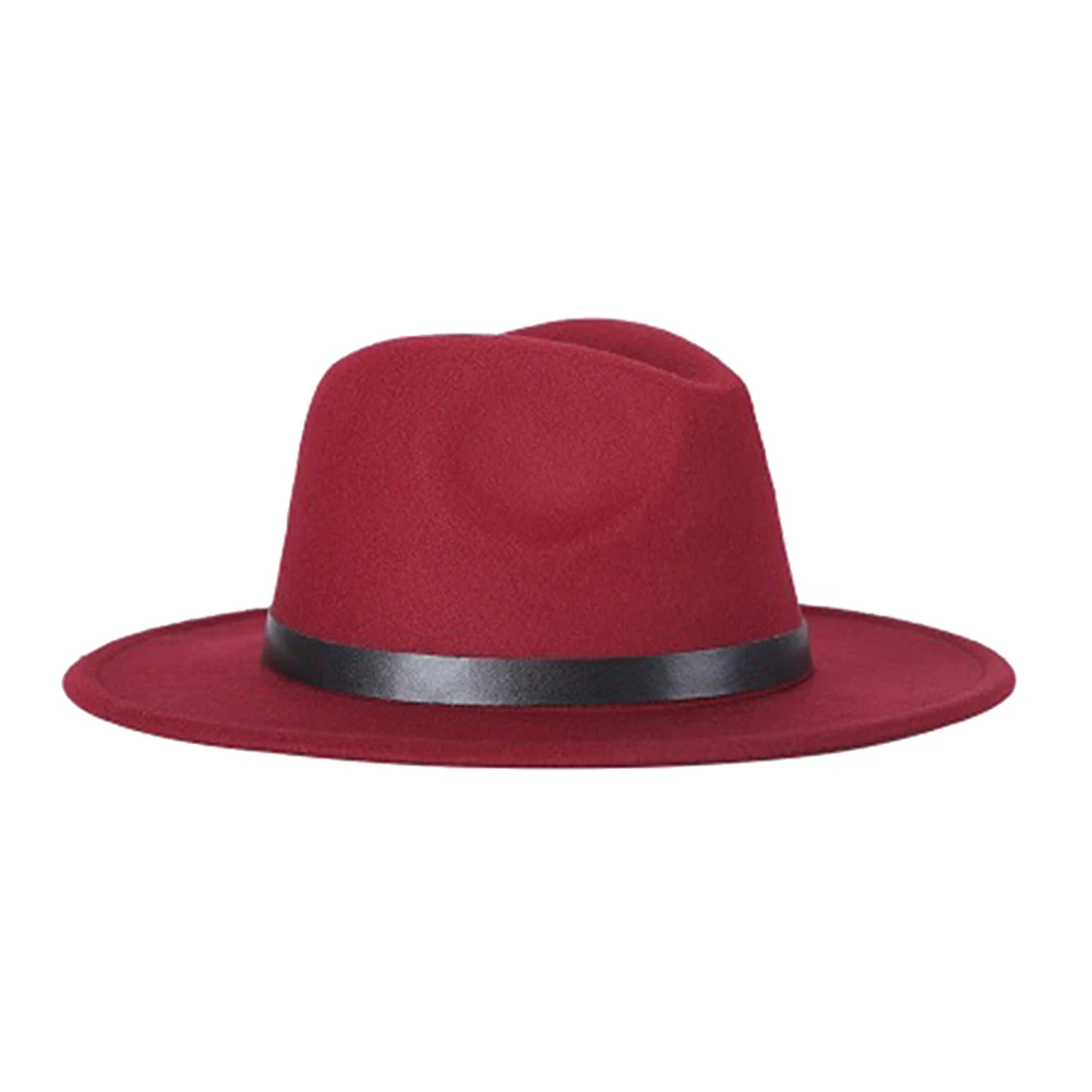 Felt Fedora Hat Wide Brim Floppy Sun Panama Cowboy for Beach Church Unisex C55K Sale | Спорт и развлечения