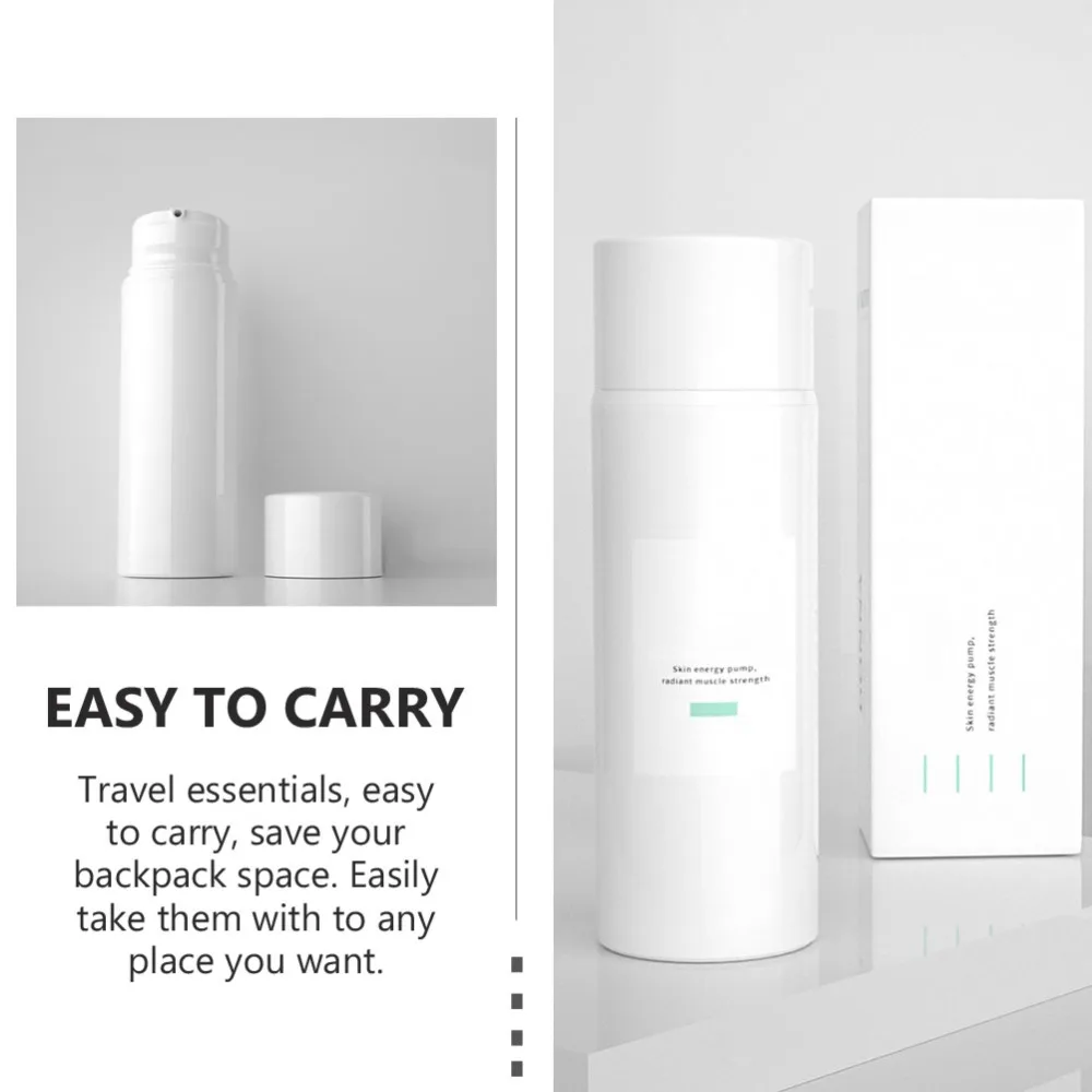 

4pcs 30ml Cosmetic Dispenser Airless Pump Bottle Travel Refillable Bottles