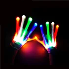 Светодиодсветодиодный перчатки, светящиеся неоновые перчатки, реквизит для светильник ринки на Хэллоуин, светящиеся перчатки с черепом, сценические костюмы, товары для Рождества