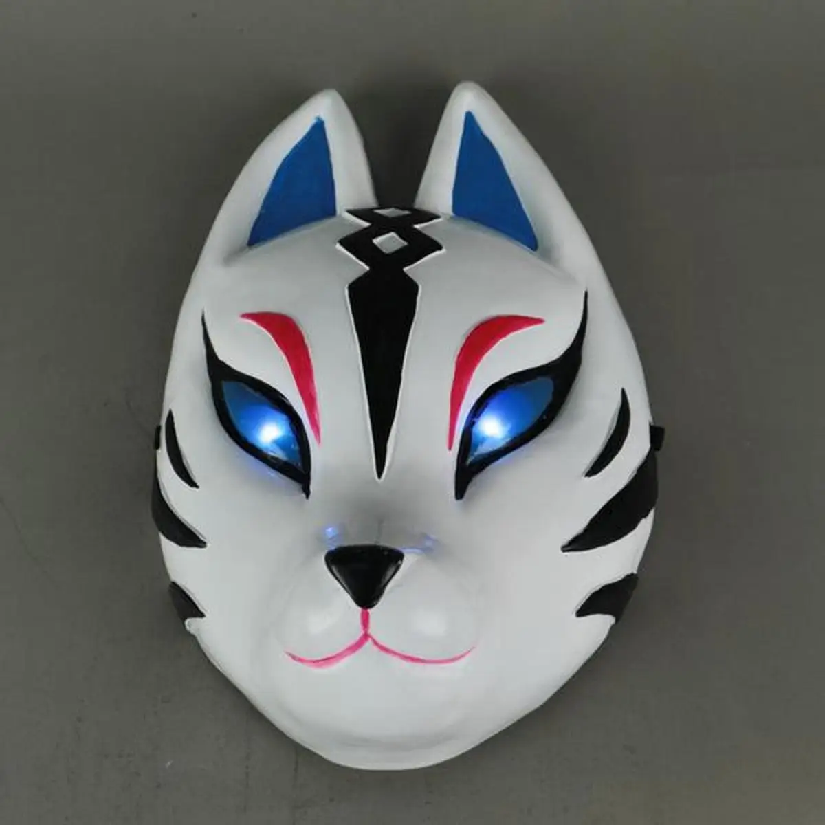 Лиса кицунэ латексные маски животных для лица Маскарад шлем Костюмы косплея на