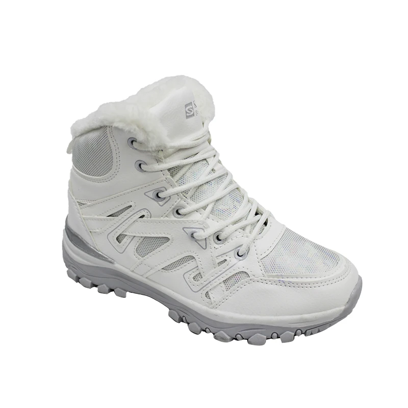  Зимние женские зимние ботинки; Повседневные женские водонепроницаемые кожаные кроссовки; Модные женские утепленные Нескользящие бот…