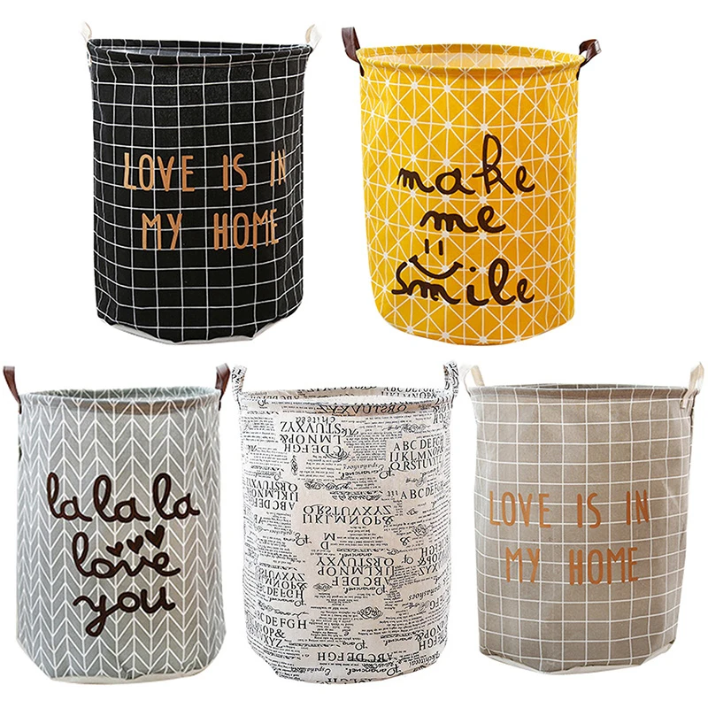 Новая Большая корзина для хранения белья, корзина для хранения игрушек, корзина для пикника, коробка для мытья одежды из хлопка, детский органайзер, корзина для хранения белья, корзина для белья