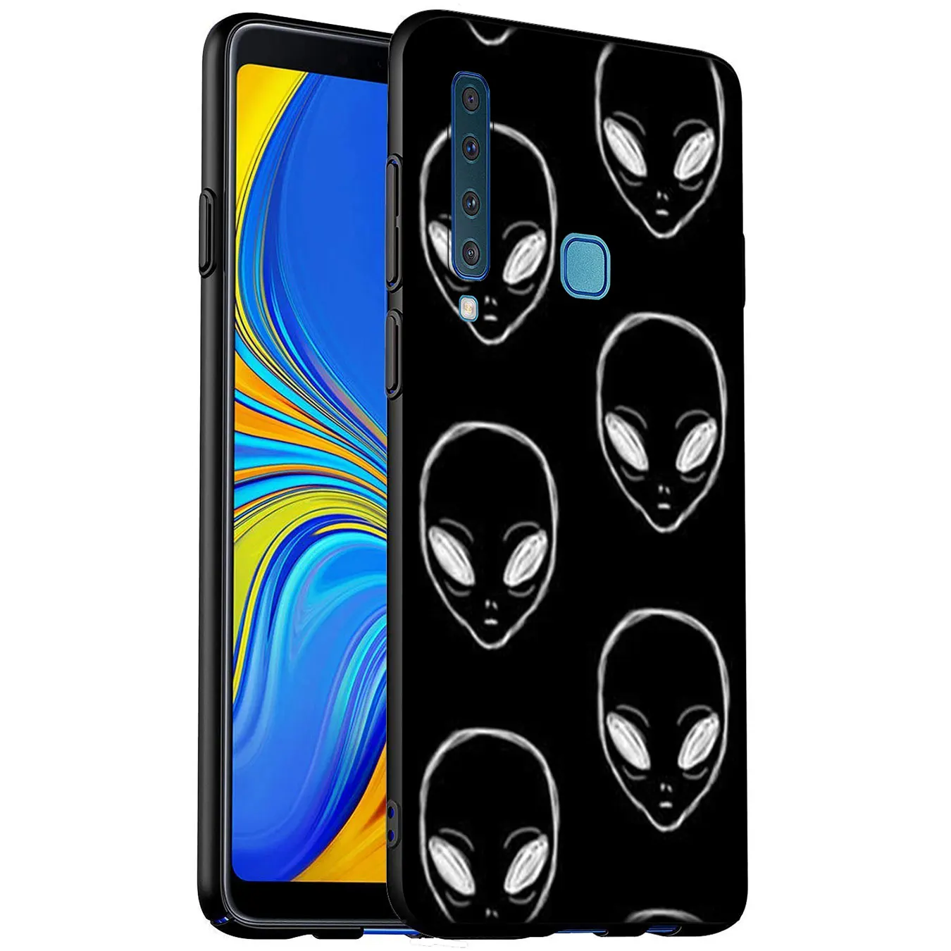 Cool Alien funny Cute Soft Silicone Phone Case for Samsung Galaxy A6 A7 A8 A9 2018 A3 A5 2016 2017 Note 9 8 10 Plus |