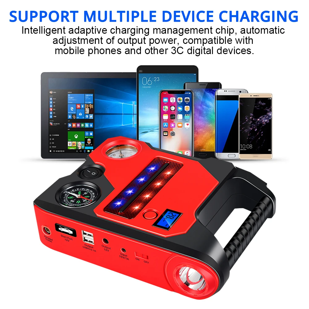Автомобильный стартер портативное USB мобильное зарядное устройство резервного