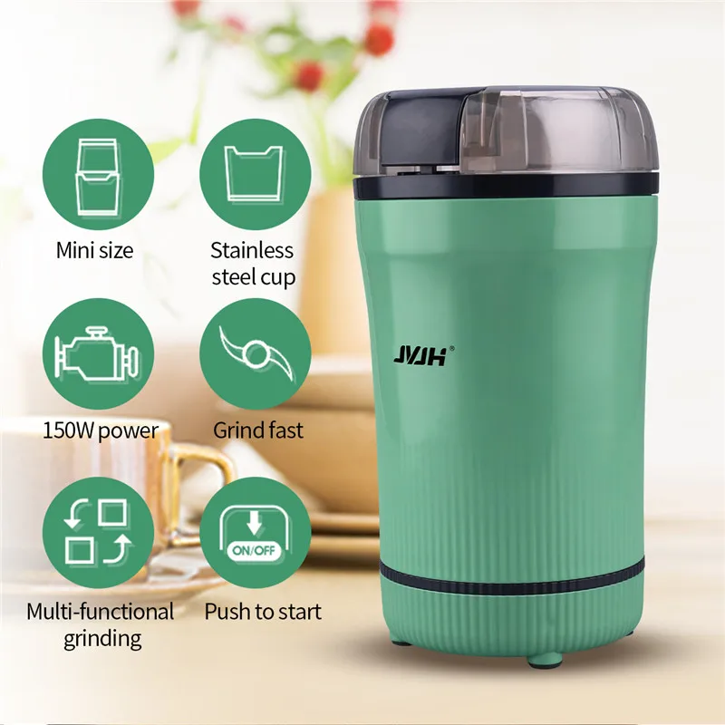 

JVJH Electric Chopper Garlic Masher Meat Grinder Coffe bean miller Vegetable pepper Crusher Food Processor rice Milling machine